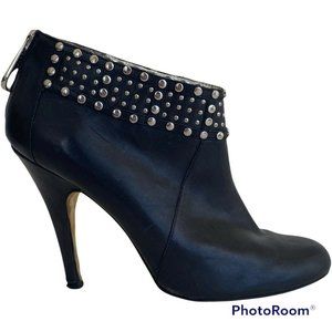 Ted Baker London Stud Black Ankle Boots Leather Langley Court Women's US 8 UK 6